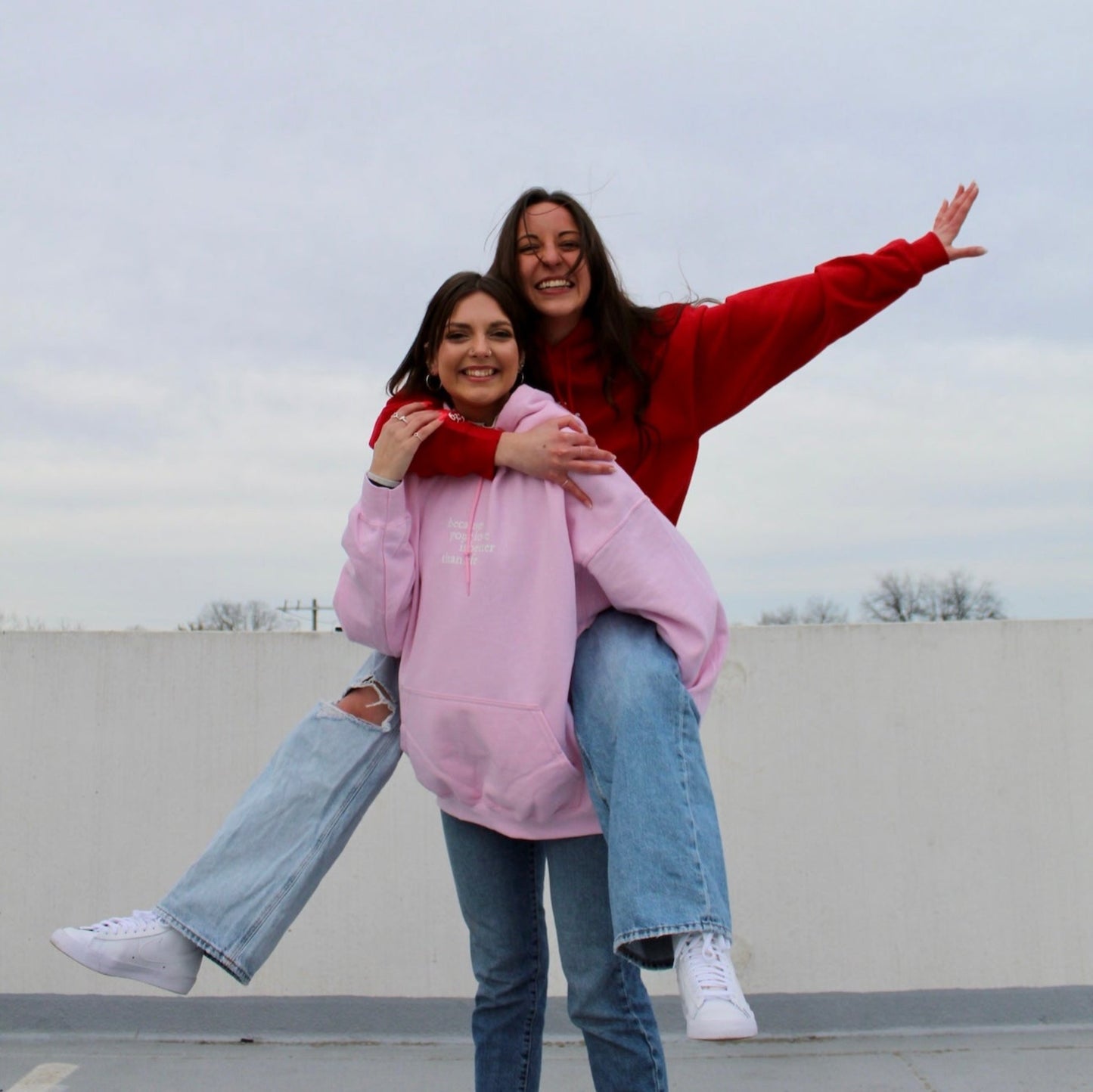 red and pink pretty girls like worship music hoodie 