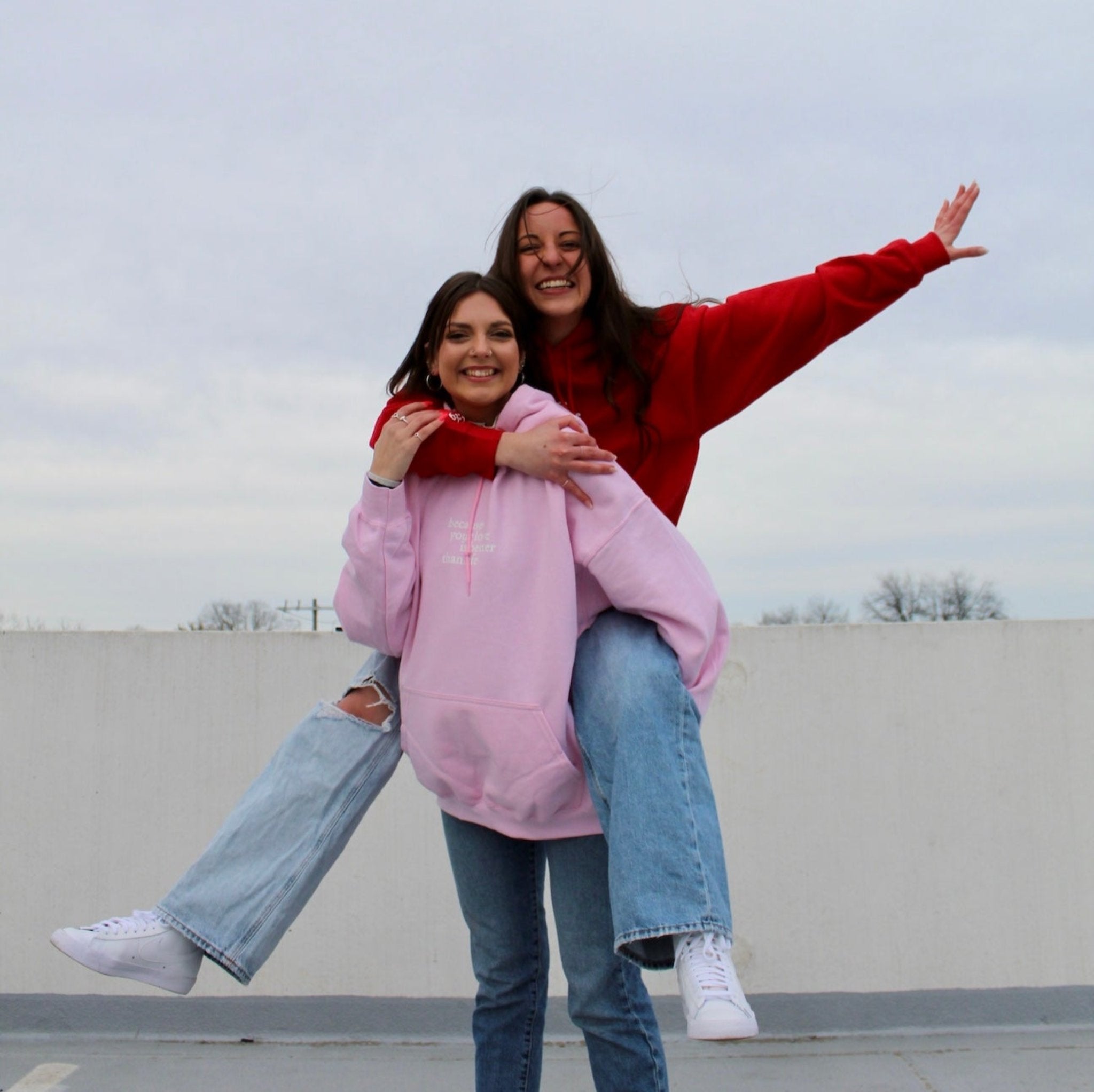 red and pink pretty girls like worship music hoodie 